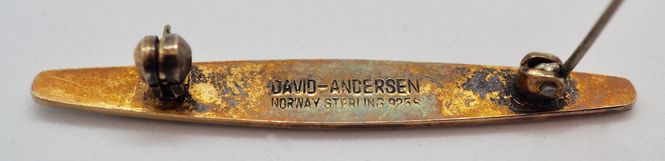 Hovedbilde Brosje i sølv med emalje - David Andersen