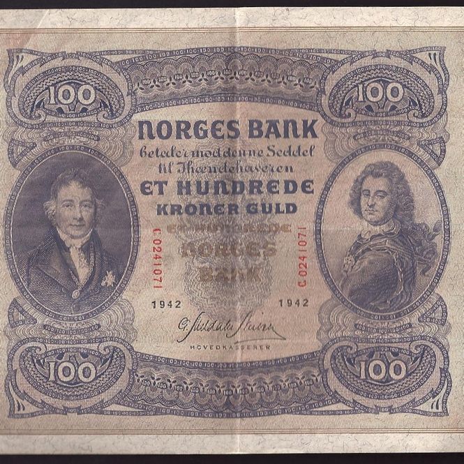 Hovedbilde 100 kr 1942 C Kv g1+ (C.02410741)