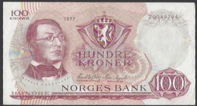 Hovedbilde 100 kr 1977 Z Kv 1+ (Z.09499794) - Erstatning