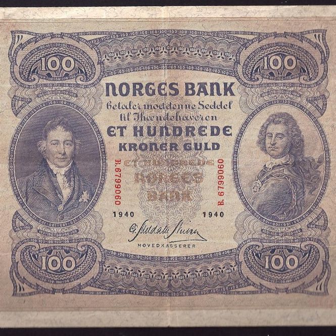 Hovedbilde 100 kr 1940 B Kv 1+ (B.6799060)