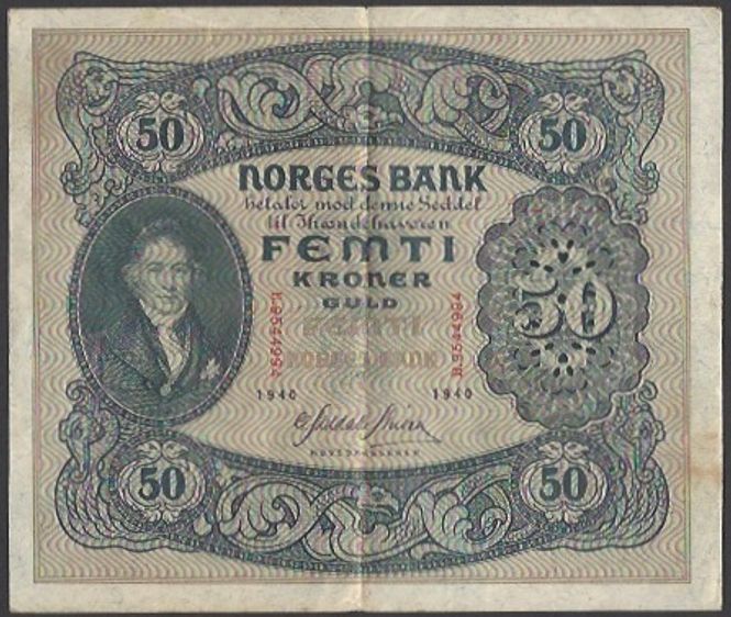 Hovedbilde 50 kr 1940 B kv s+1 (B.9544994)