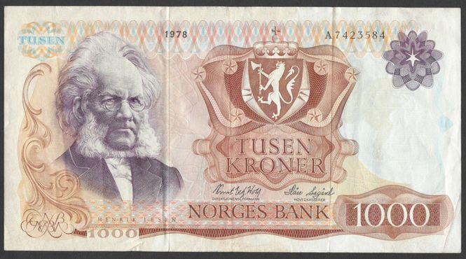 Hovedbilde 1000 kr 1978 A Kv 1 (A.7423584)