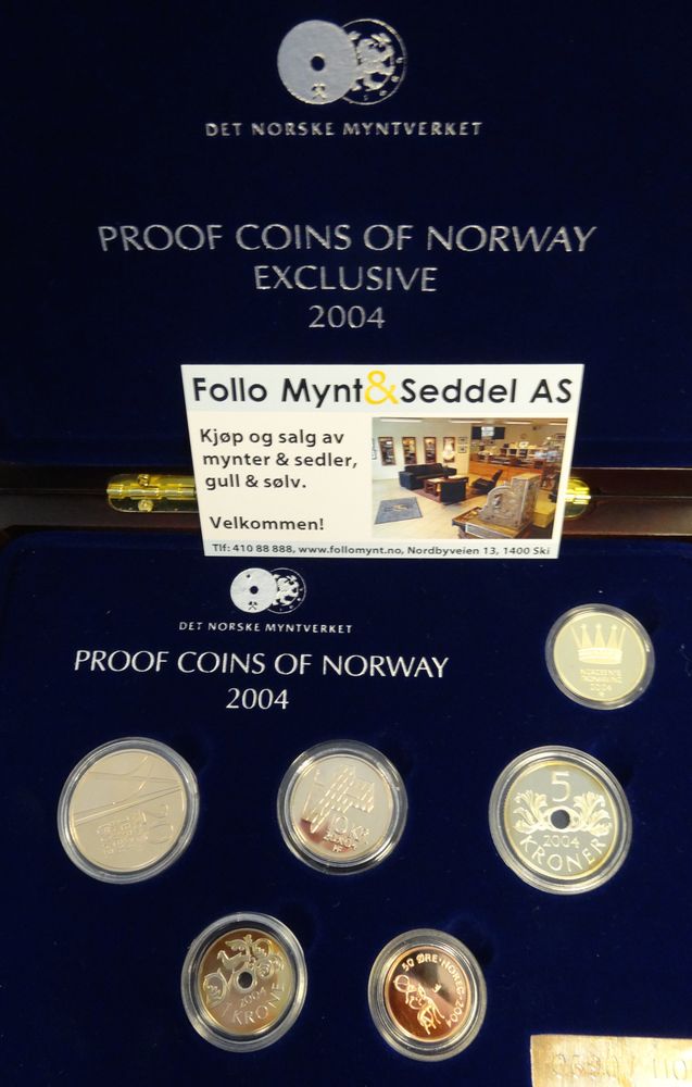 2004 - Exclusive Proof coins of Norway