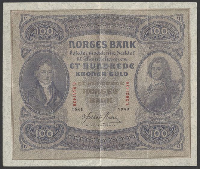 Hovedbilde 100 kr 1943 C kv 1+ (C.2631436) 