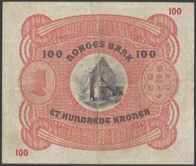 Hovedbilde 100 kr 1938 B kv g1 (B.2754470)