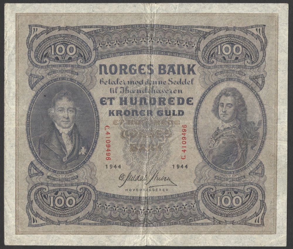 100 kr 1944 C kv s 1 (C.4109496)