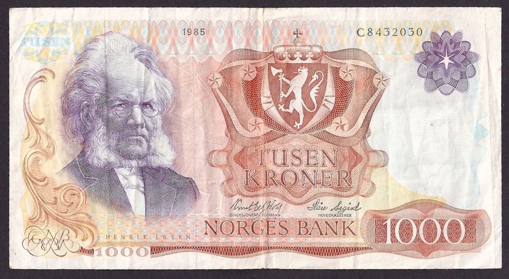 1000 kr 1985 C Kv 1 svak