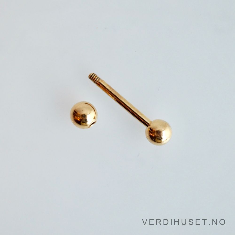 Piercing i 18 K gull