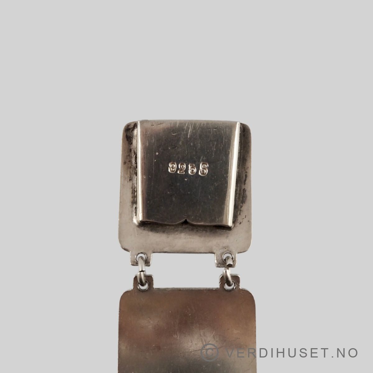 Armbånd i sølv med blå emalje