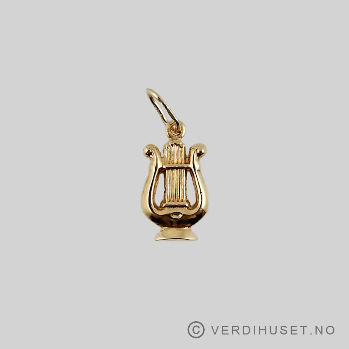 Charm i 14 K gull - Harpe