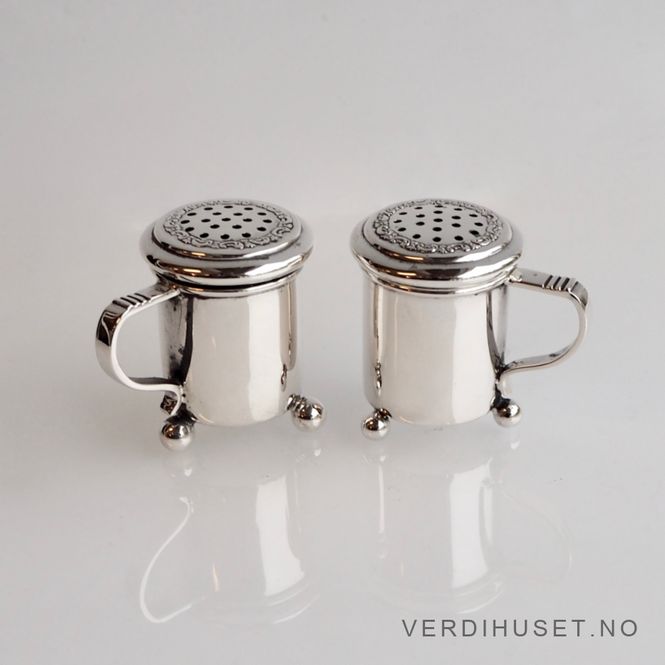 Hovedbilde Salt- og Pepperbøsse i sølv - 