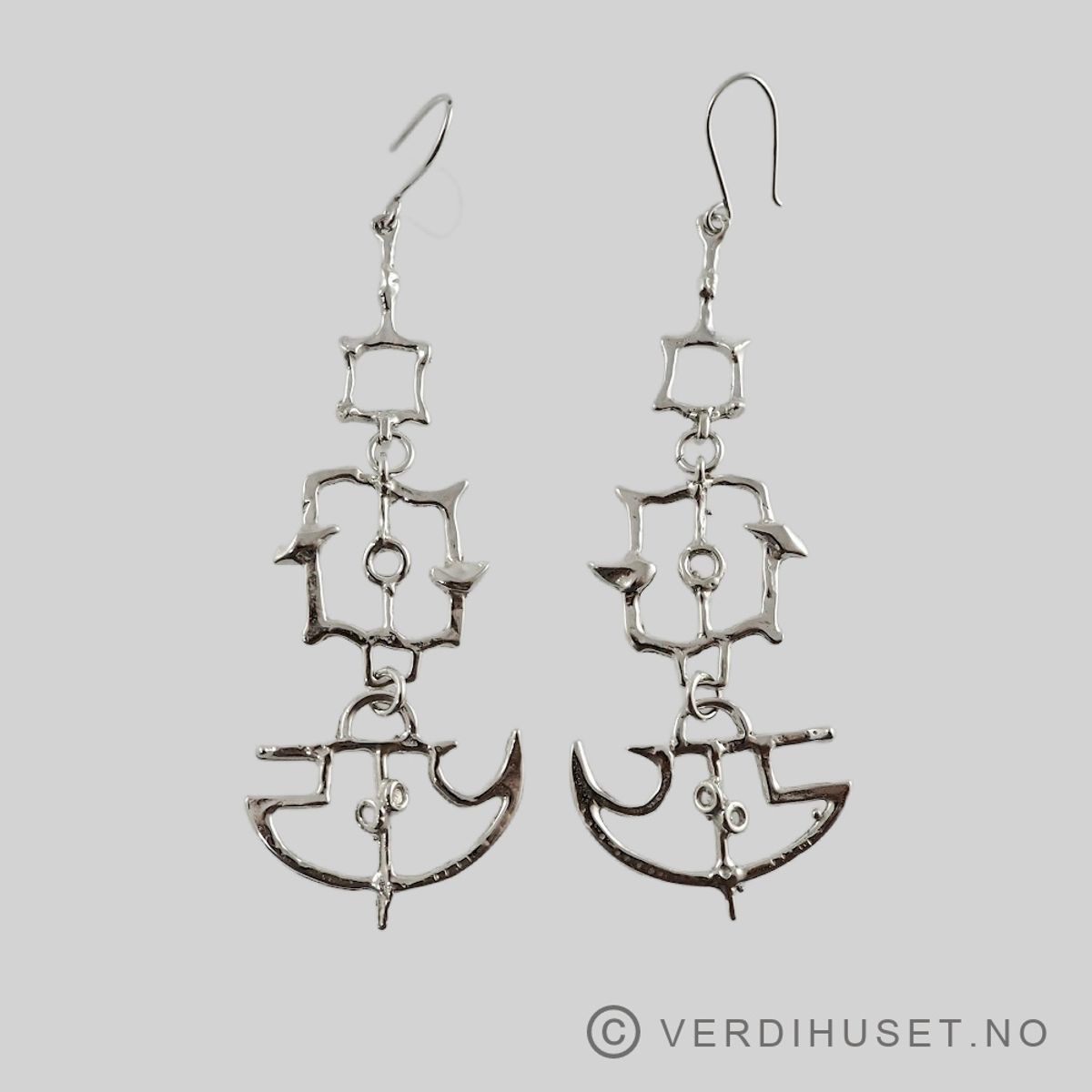 Ørepynt i sølv - Juhls, Kautokeino