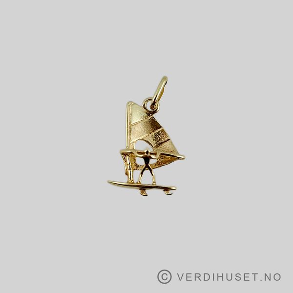 Hovedbilde Charm i 14 K gull - Surfer