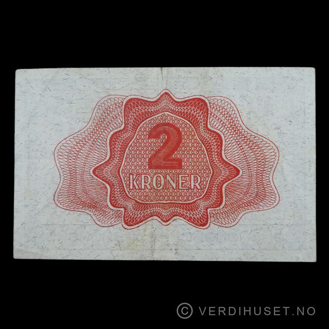 Hovedbilde 2 kr 1942 B Kv 1+ (B.3041219)