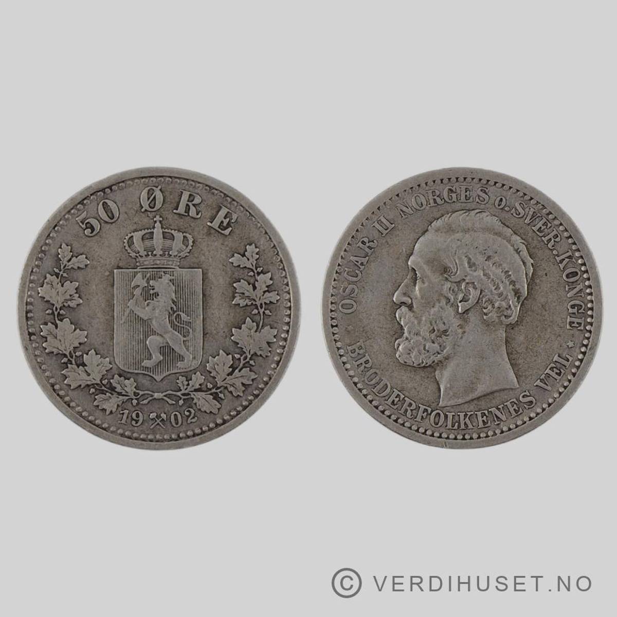 50 Øre 1902 Kv g 1