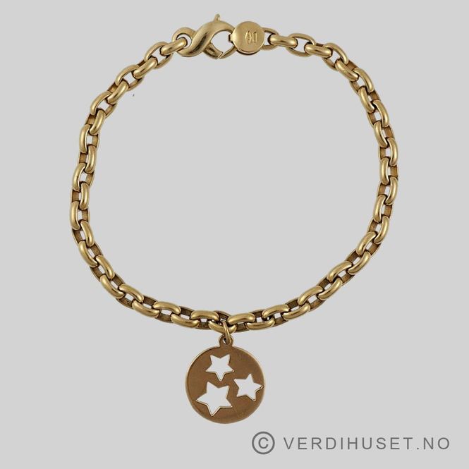Hovedbilde Armbånd i 18 K gull med anheng/charm