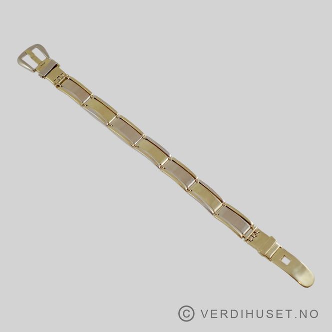 Hovedbilde Armbånd i 14 K gult og hvitt gull 