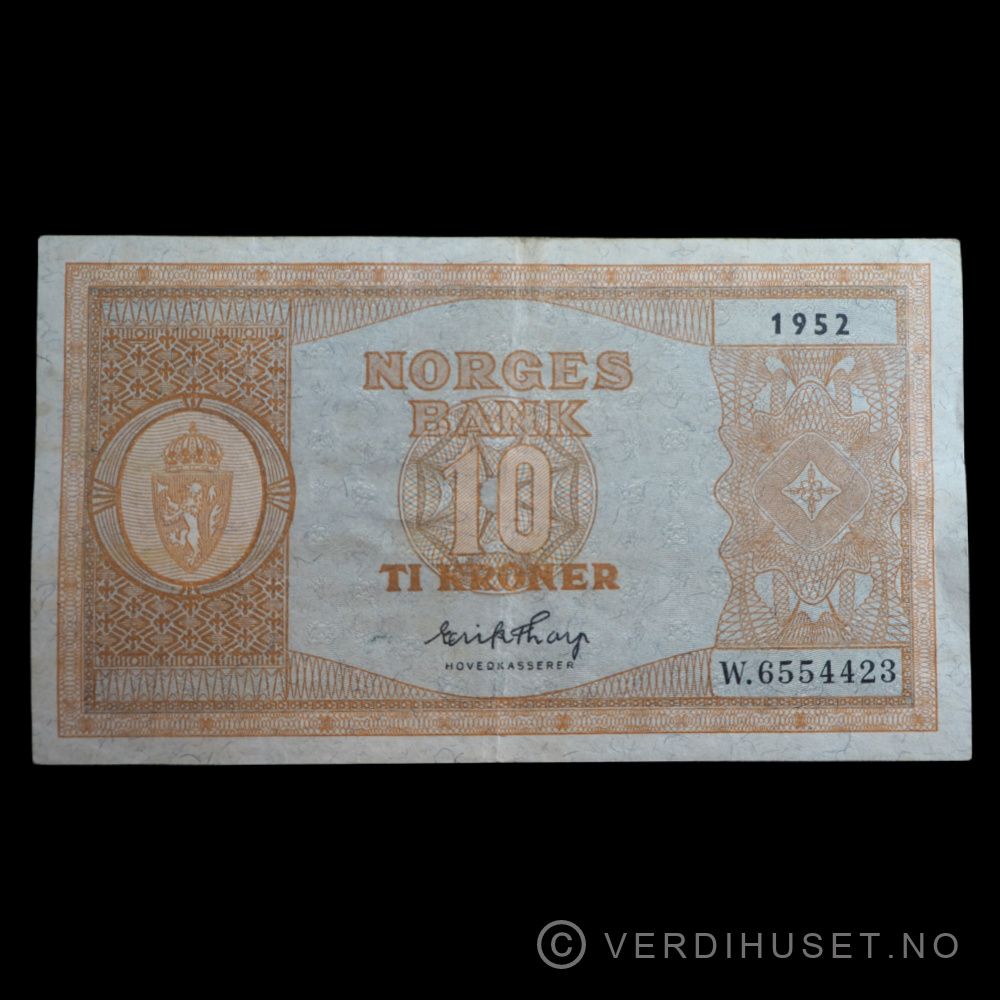 10 kr 1952 W Kv 1+ (W.6554423)
