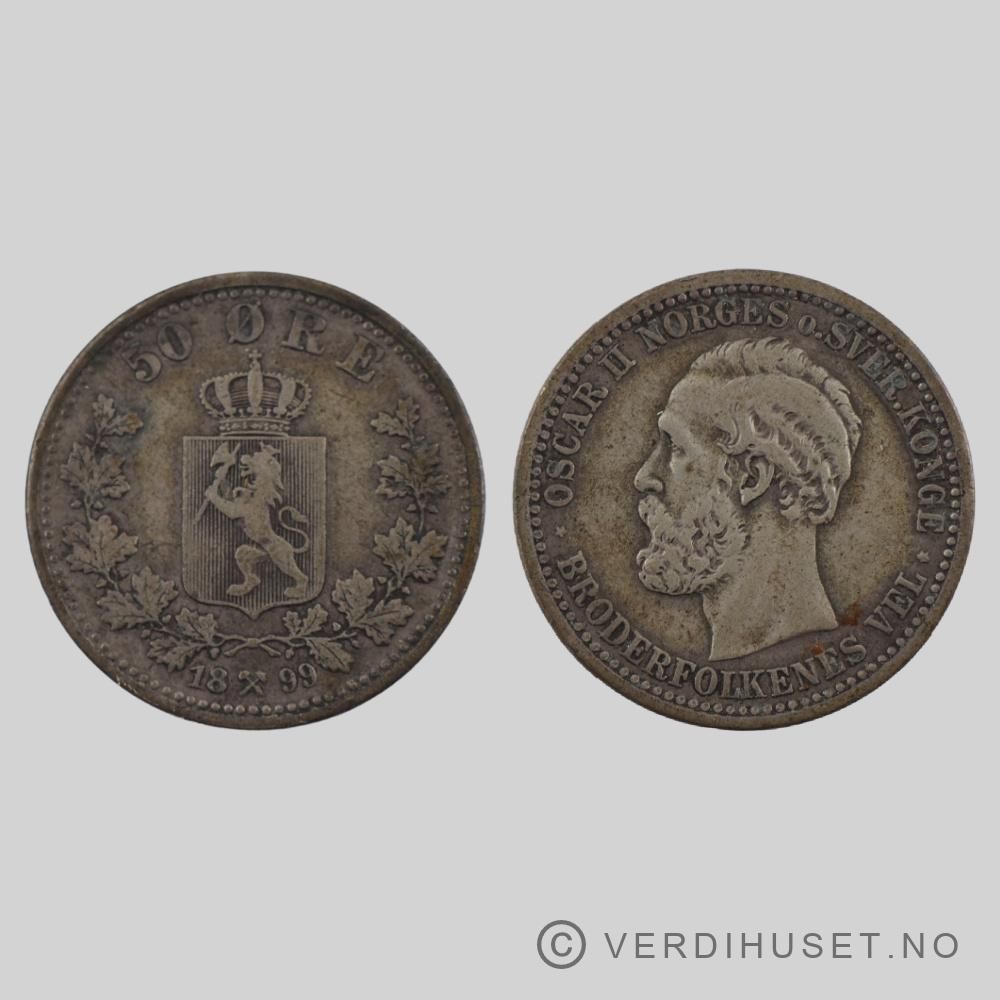 50 Øre 1899 Kv g1