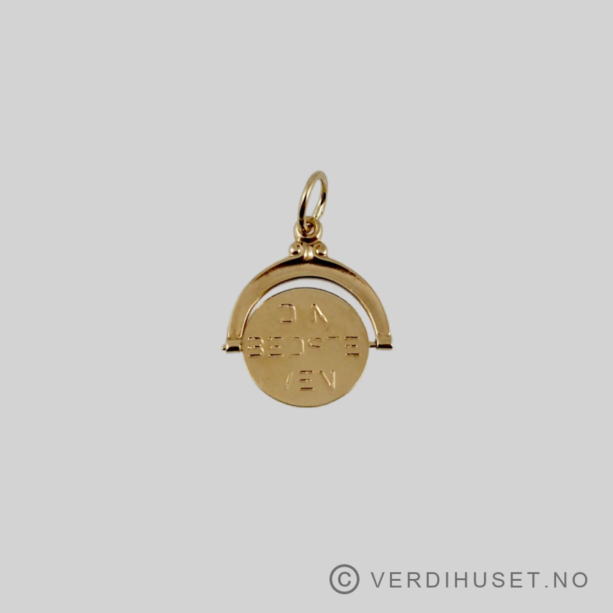 Charm i 14 K gull - Spinner (Din bedste ven)