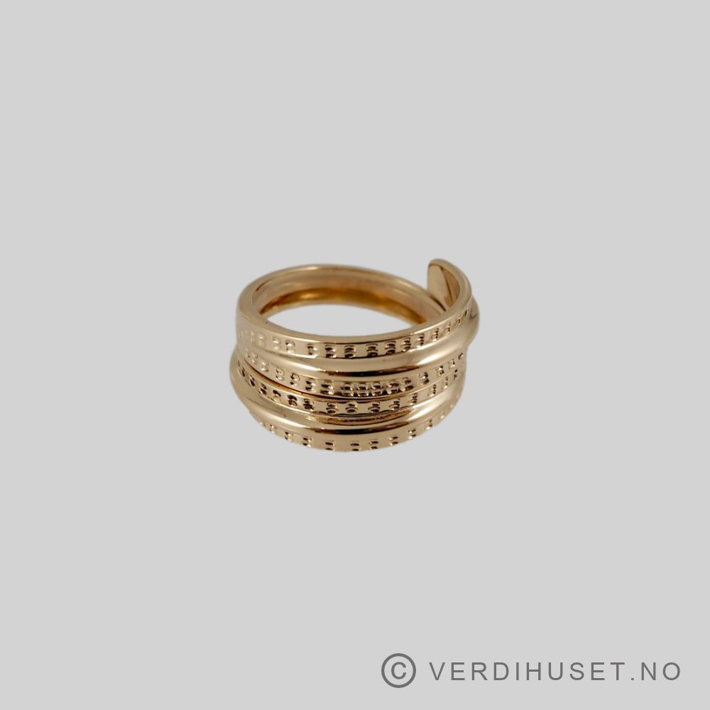 Ring i 14 K gull - 