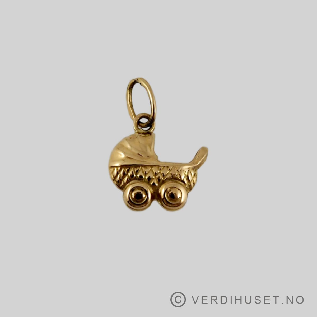 Charm i 14 K gull - Barnevogn