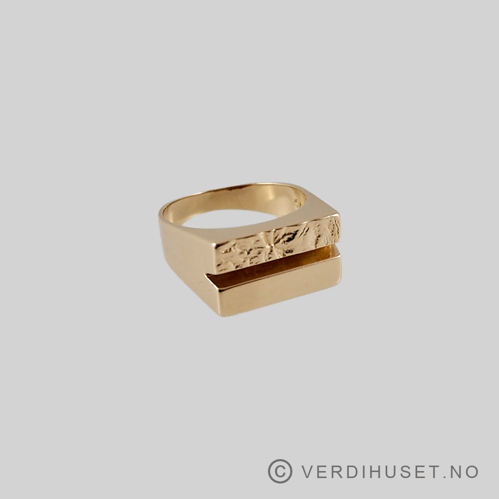 Herrering i 14 K gull