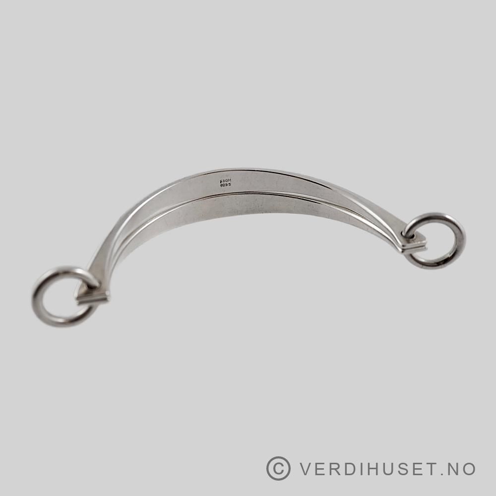 Armring i sølv, 2-leddet - N.E. From