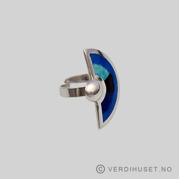 Hovedbilde Ring i sølv med emalje - 