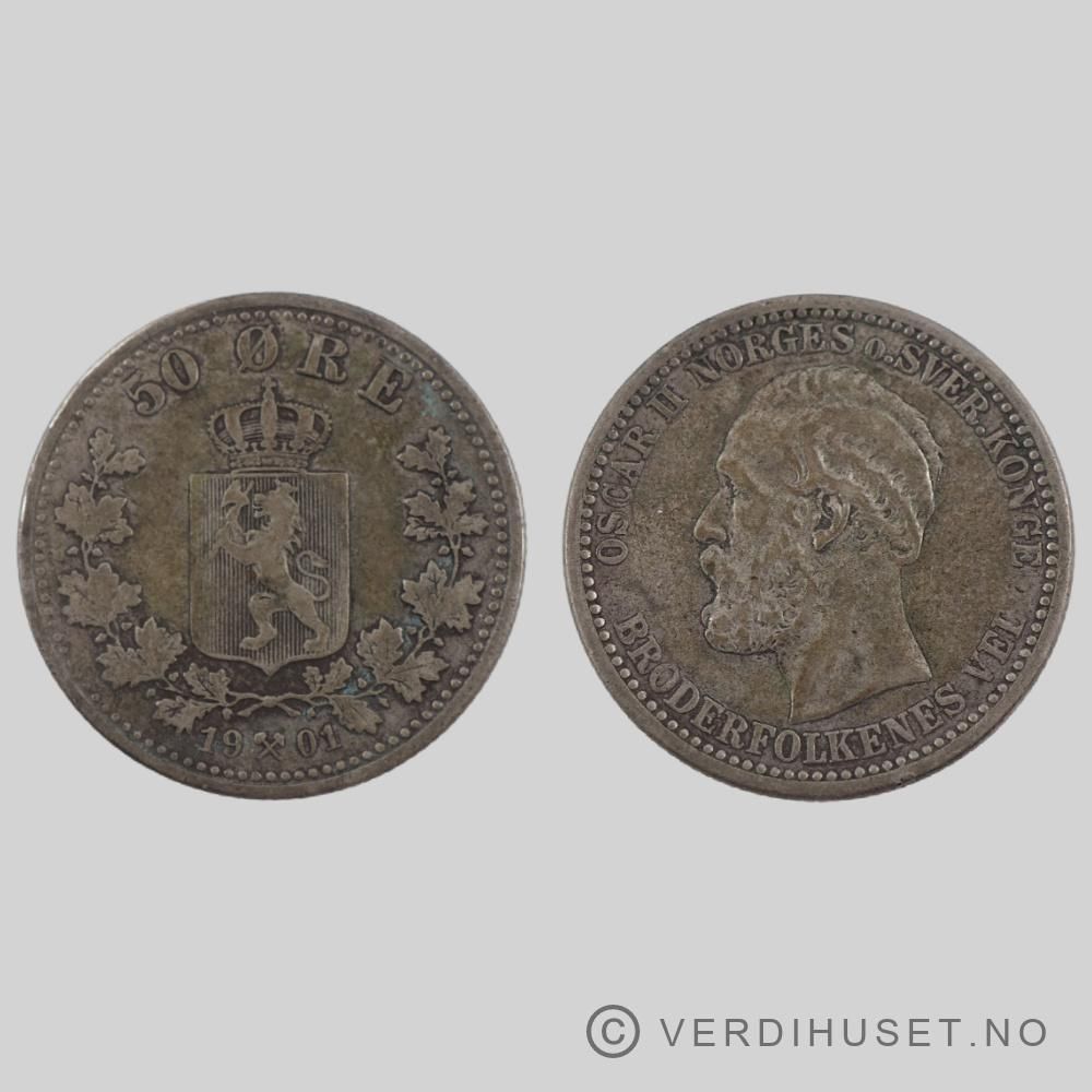 50 Øre 1901 Kv 1