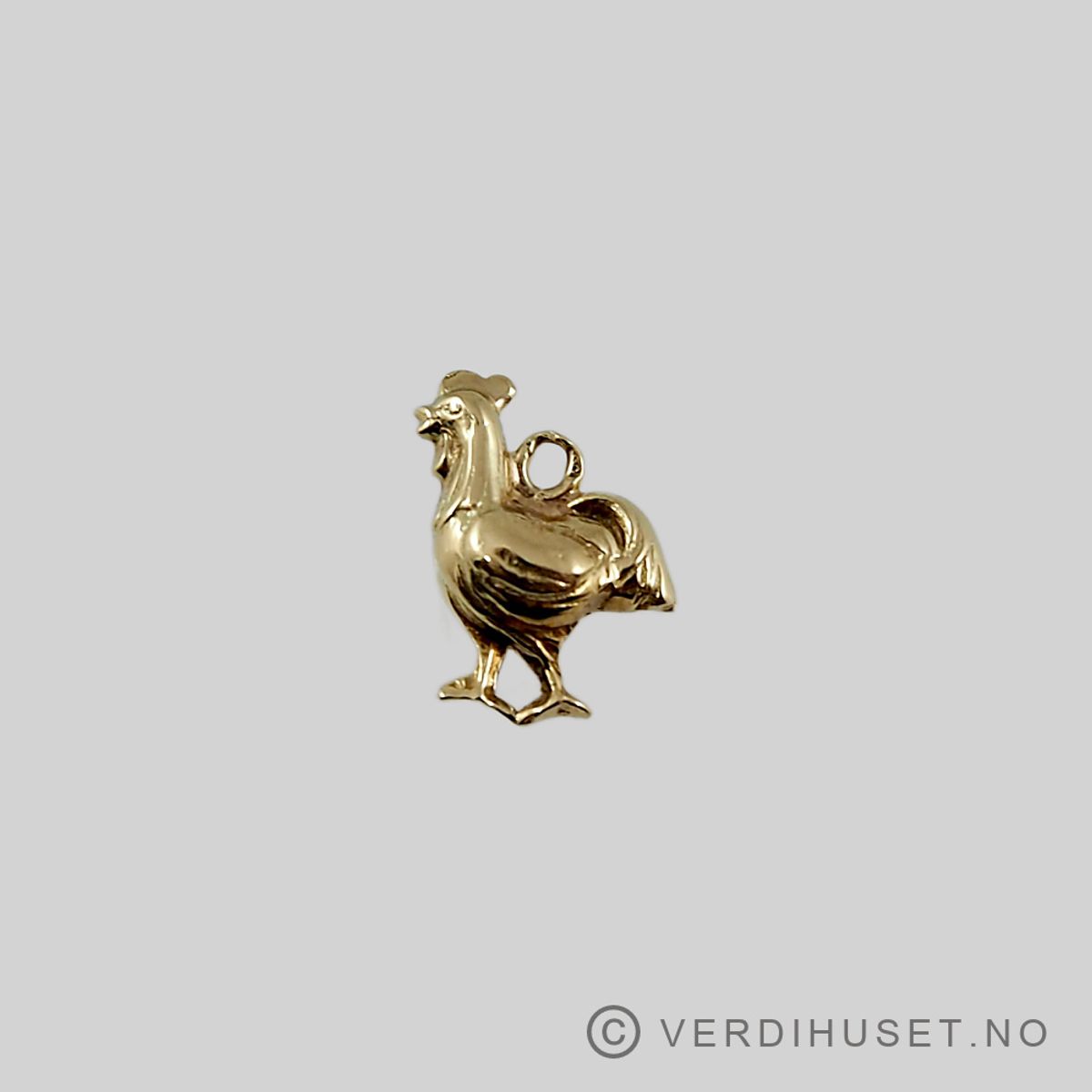 Charm i 14 K gull - Høne
