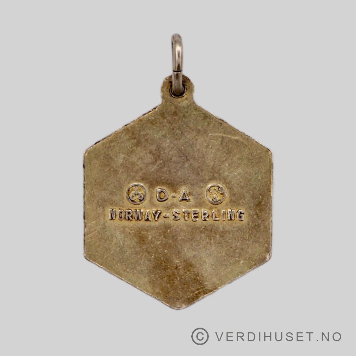 Anheng i forgylt sølv med emalje, Stjernetegn Vannmannen - D-A