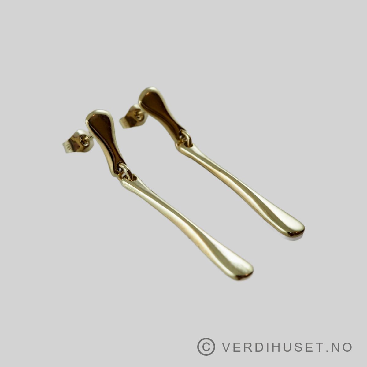 Ørepynt i 14 K gull