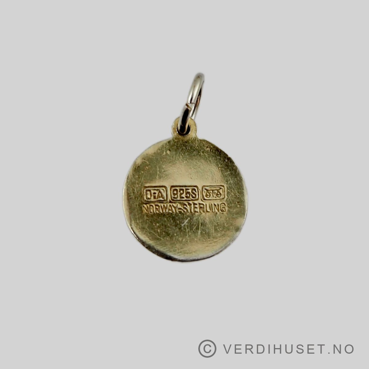 Anheng i forgylt sølv med emalje - Stjernetegn Løven