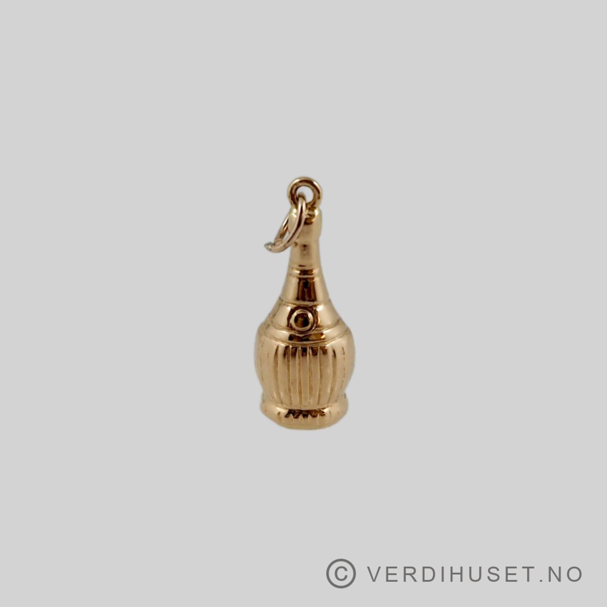 Charm i 18 K gull - Champagne-flaske