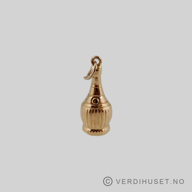 Hovedbilde Charm i 18 K gull - Champagne-flaske