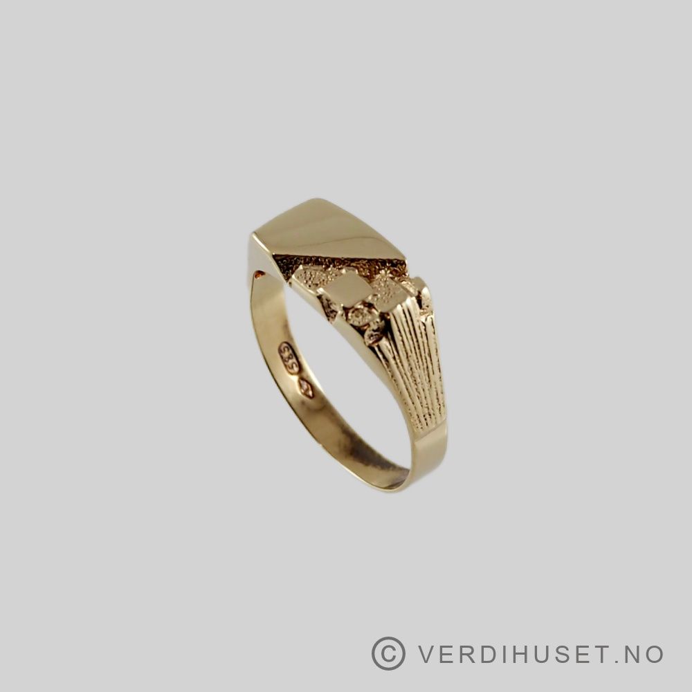 Herre-ring i 14 K gull