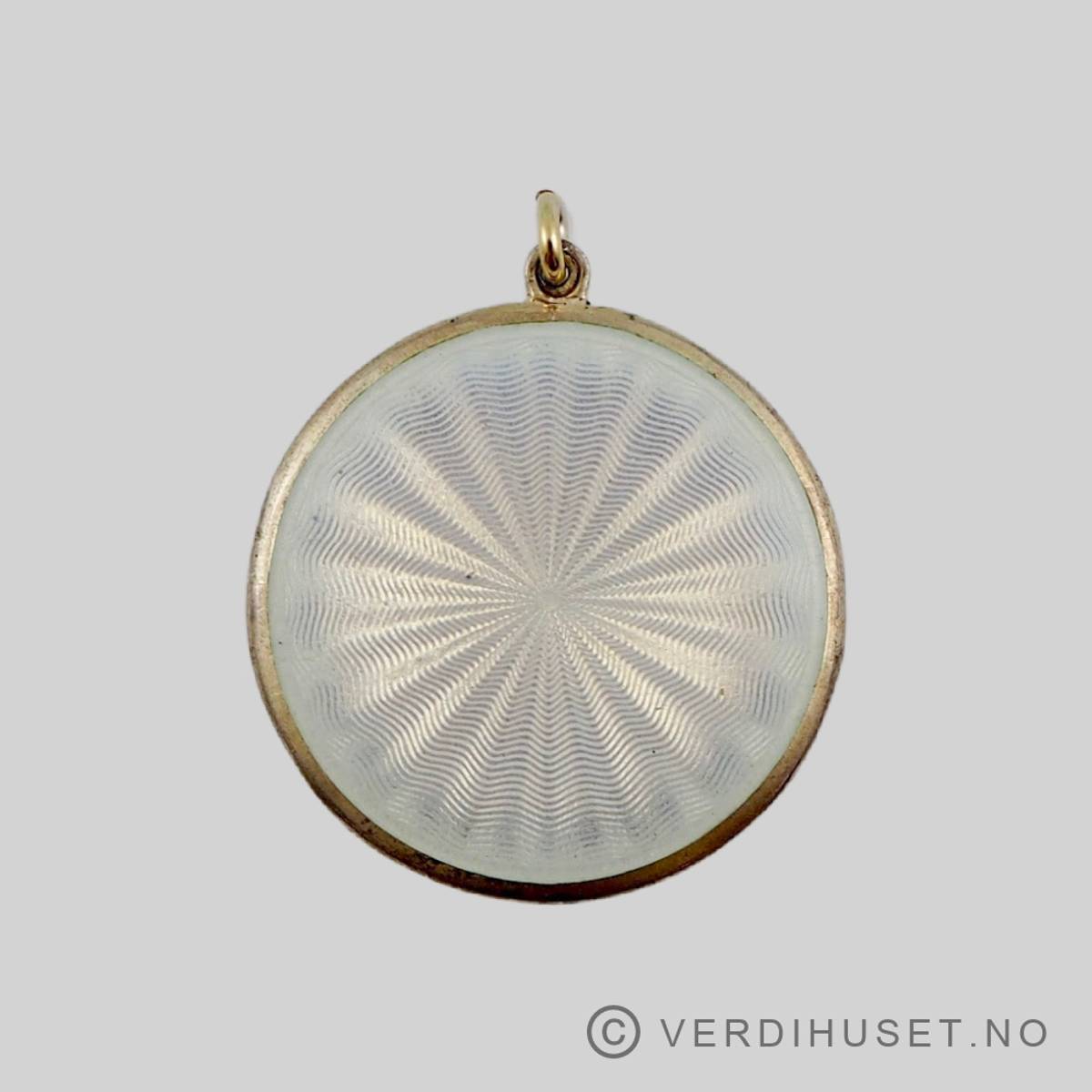 Anheng i forgylt sølv med emalje