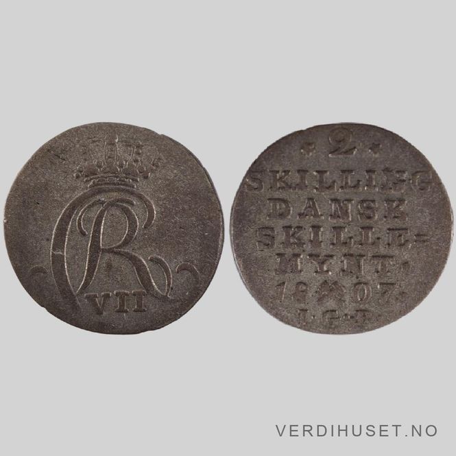 Hovedbilde 2 skilling 1807 Kv 01