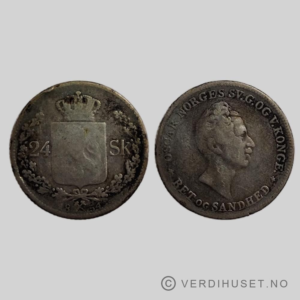 24 Skilling 1854 Kv 1-