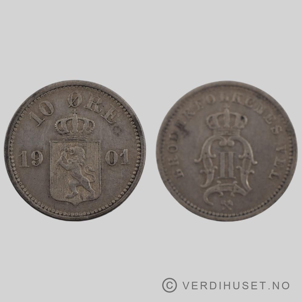 10 øre 1901 Kv 1+